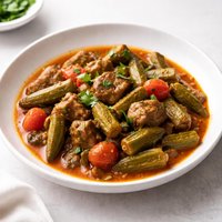 Middle Eastern Lamb and Okra Stew Bamia Stew