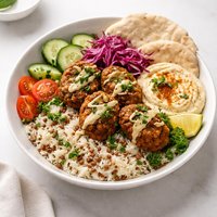 Middle Eastern Lentil Kofta Bowl by Sy