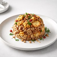 Middle Eastern Makloubeh with Cauliflower and Potatoes