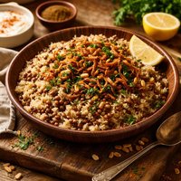 Middle Eastern Rice and Lentils