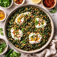 Middle Eastern Spinach with Spices and Yogurt