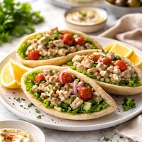Middle Eastern Tuna Salad Pitas