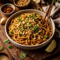 Midnight Sesame Peanut Noodles