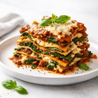 Mile High Crock Pot Lasagna with Zucchini or Spinach