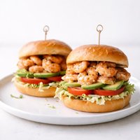 Mile High Shrimp Sandwiches