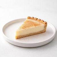 Milk Tart with a Baked Crust