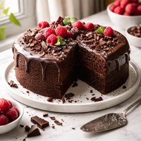Milkless Eggless Chocolate Cake
