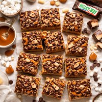 Milky Way Caramel Crispy Bars