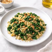Millet with Spinach and Pine Nuts