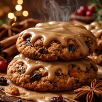 Mincemeat Cookies with Coffee Icing