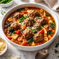 Minestrone Meatball Soup