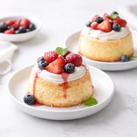 Mini Angel Food Cakes for Two