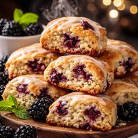 Mini Blackberry Cream Scones