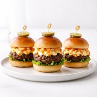 Mini Burgers with Pimento Cheese