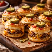 Mini Cheeseburger Puffs