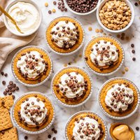 Mini Chocolate Chip Butterscotch Pudding Pie