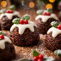 Mini Christmas Pudding Treats