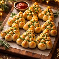 Mini Christmas Tree Rolls
