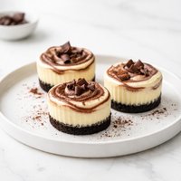 Mini Cocoa Swirl Cheesecakes