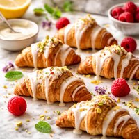 Mini Croissants with Frosting