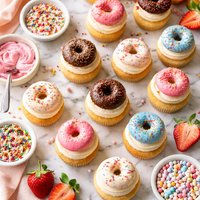 Mini Doughnut Cupcakes