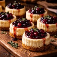 Mini Goat Cheesecakes