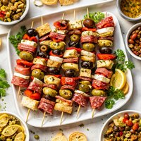 Mini Muffuletta Kabobs