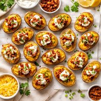 Mini Stuffed Baked Potato Appetizers
