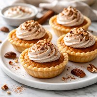 Mini Sweet Potato Pies W Whipped Cinnamon Cream Cheese Topping