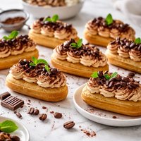 Mini Tiramisu Eclairs