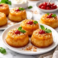 Mini Upside Down Pineapple Cakes