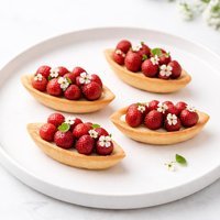Mini Wild Strawberry Tarts Barquettes De Fraises Des Bois