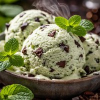 Mint Chocolate Chip Ice Cream Vegan Raw