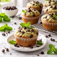 Mint Chocolate Chip Muffins