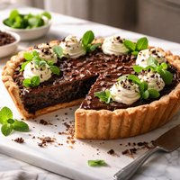 Minted Brownie Pie