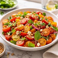 Minted Cherry Tomato Salad
