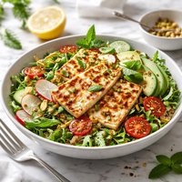 Minted Haloumi Salad