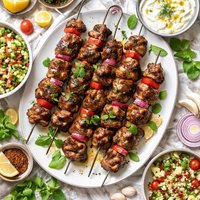 Minted Lamb Kebabs