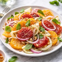 Minted Orange Fennel Red Onion Salad