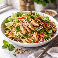 Minty Asian Chicken Noodle Salad