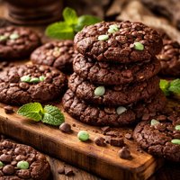 Minty Chocolate Crisps Cookies