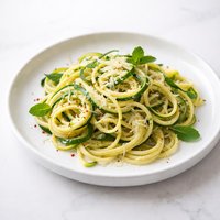 Minty Zucchini Linguine