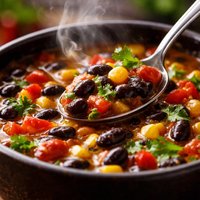 Miracle Black Bean Veggie Soup