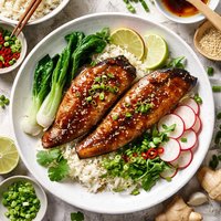 Miso Glazed Sea Bass
