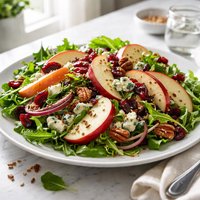 Mixed Apple Salad Over Greens