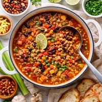 Mixed Bean Turkey Soup