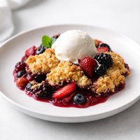 Mixed Berry Cornmeal Cobbler
