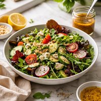 Mixed Green Salad and Mustard Vinaigrette