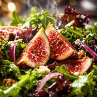 Mixed Greens with Fig and Wine Dressing
