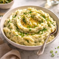 Mixed Mashed Potatoes with Scallions